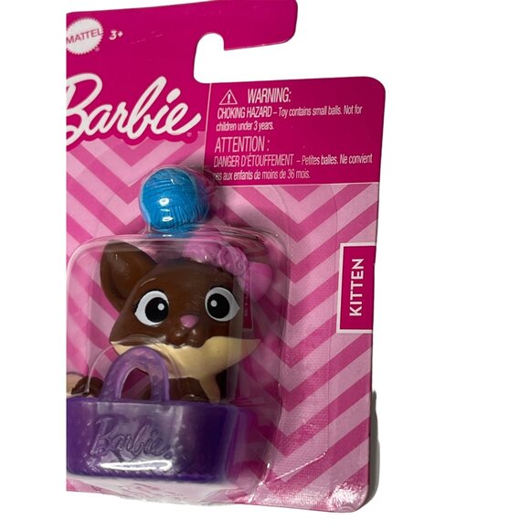 Barbie Pocket Pets Kitten in Tote – Doll Accessory Kids Toy by Mattel - Picture 3 of 4